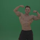 green screen bodybuilder