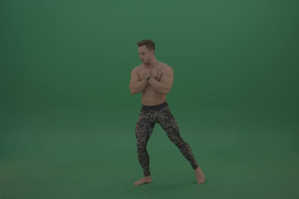 green screen bodybuilder