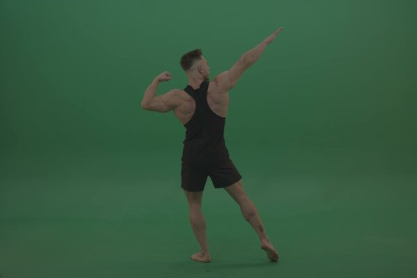 green screen bodybuilder