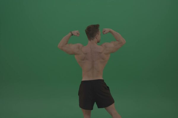 green screen bodybuilder