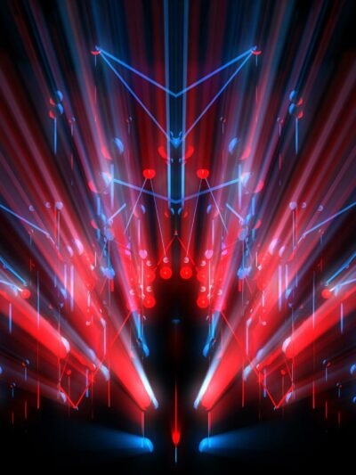 Strobing-Red-Blue-Lines-with-rays-effect-4k-vj-loop