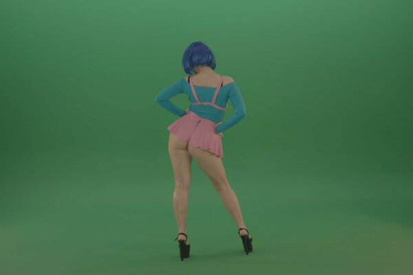 Green Screen Girl posing mockup Video Footage
