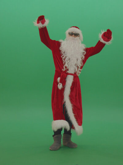 green screen santa claus video footage pack