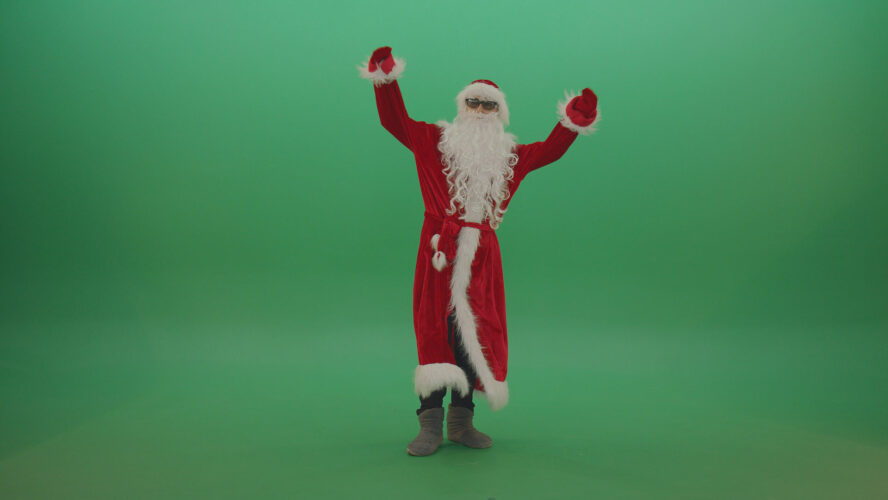 green screen santa claus video footage pack