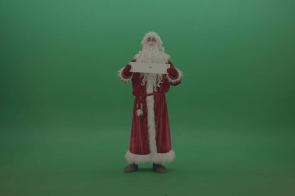 mock-up santa claus santa claus 4K green screen video footage