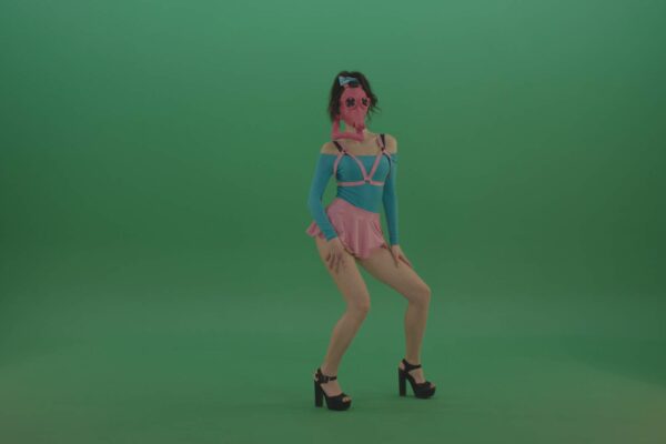 Dancing-go-go-girls-in-mask-on-Green-Screen-Video-Footage-4K-Layer-8