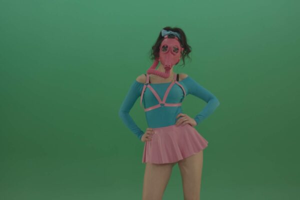 Dancing-go-go-girls-in-mask-on-Green-Screen-Video-Footage-4K-Layer-9
