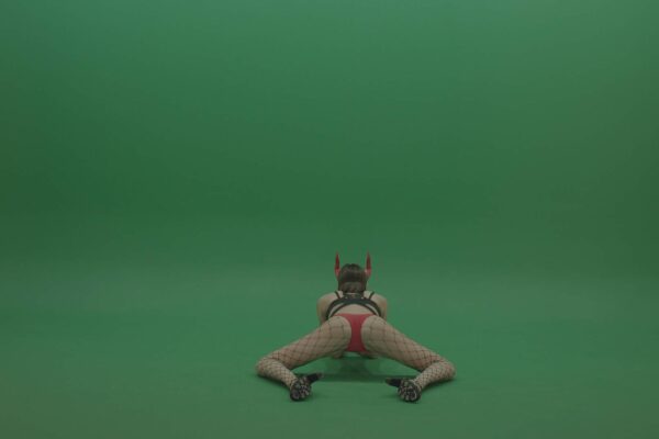 Girl-in-red-devil-mask-dancing-go-go-on--Green-Screen-Video-Footage-4K-Layer-5