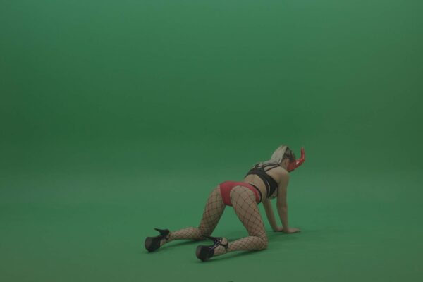 Girl-in-red-devil-mask-dancing-go-go-on--Green-Screen-Video-Footage-4K-Layer-8