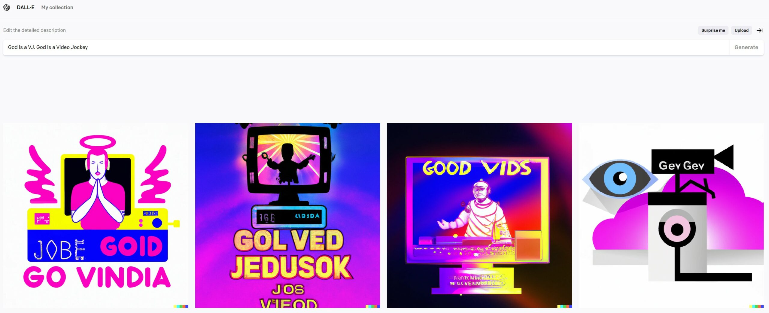 God is a VJ. God is a Video Jockey _ DALL·E 