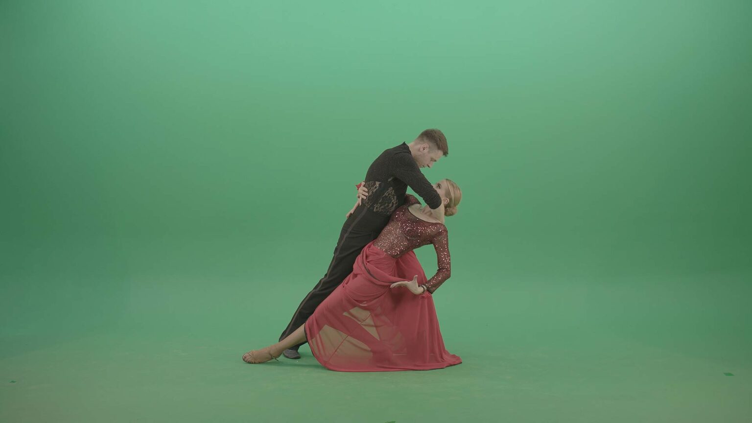 Green Screen Rumba Dance - Chroma Key Video Footage Pack