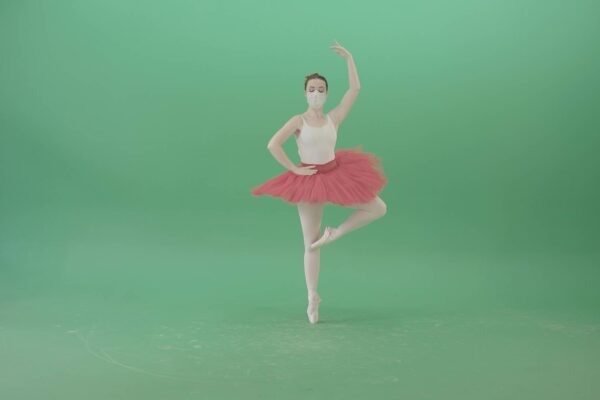 Ballet Dancing Girl Green Screen Video Footage