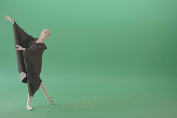 Ballet Dancing Girl Green Screen Video Footage