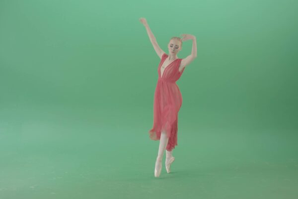 ballerina dancing on green screen ballet video footage