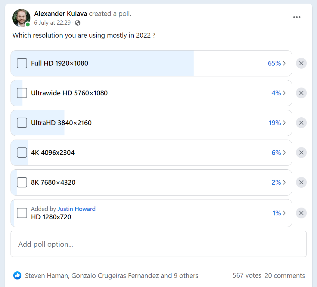 most common vj video resolution