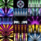 Energetic lightning visuals for live stage screens and festivals vj loops pack