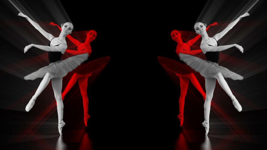 ballet dancing girl video art vj loop
