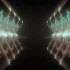 3d model animation woman robot motion background