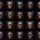 AI Skull Visuals Halloween